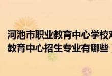 河池市职业教育中心学校对口大学（2022河池市宜州区职业教育中心招生专业有哪些）