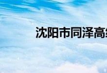 沈阳市同泽高级中学的地址在哪