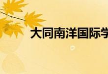 大同南洋国际学校学校的地址在哪
