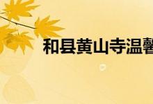 和县黄山寺温馨幼儿园的地址在哪