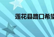 莲花县路口希望幼儿园的地址在哪
