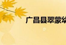 广昌县翠蒙幼儿园的地址在哪