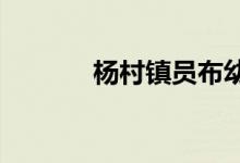 杨村镇员布幼儿园的地址在哪