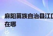 麻阳苗族自治县江口墟镇娃哈哈幼儿园的地址在哪