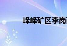 峰峰矿区李岗西小学的地址在哪