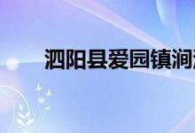 泗阳县爱园镇涧河幼儿园的地址在哪