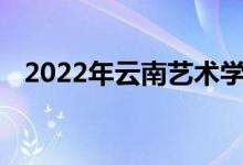 2022年云南艺术学院艺术类专业录取规则
