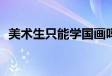 美术生只能学国画吗？艺术生应该考什么？