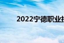 2022宁德职业技术学院投档线公告