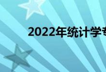 2022年统计学专业就业前景及方向
