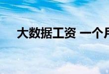 大数据工资 一个月多少钱 有哪些岗位？