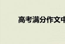 高考满分作文中经典作文材料摘录
