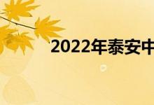 2022年泰安中考体育总分多少？