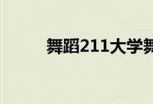 舞蹈211大学舞蹈艺考难度排名？