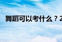 舞蹈可以考什么？211可以考大学的学校？