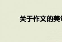 关于作文的美句 漂亮的句子材料