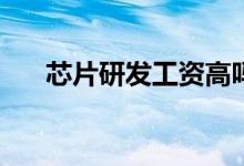 芯片研发工资高吗？学习芯片设计要�
