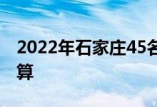 2022年石家庄45名中学艺术生录取分数线估算