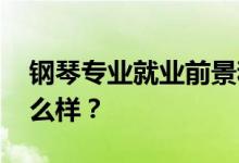 钢琴专业就业前景和方向怎么样 工资待遇怎么样？