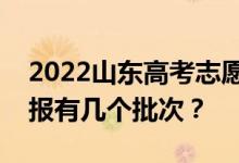 2022山东高考志愿填报批次设置山东志愿填报有几个批次？