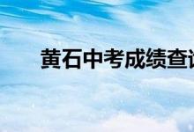 黄石中考成绩查询网站系统2022入口