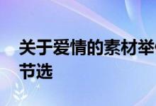 关于爱情的素材举例 与爱情相关的经典素材节选
