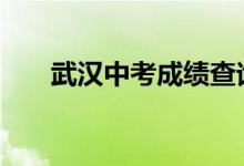 武汉中考成绩查询系统网站入口2022