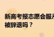 新高考报志愿会服从调剂吗？取消服从调整会被辞退吗？