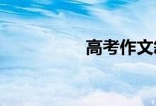高考作文叙事赏析满分