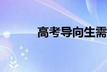 高考导向生需要满足哪些要求？