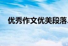 优秀作文优美段落、好文章优美段落节选