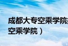 成都大专空乘学院排名(2022成都市有哪些空乘学院)