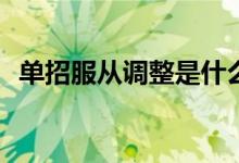 单招服从调整是什么意思？需要注意什么？
