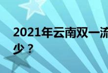2021年云南双一流录取分数线的投档分是多少？