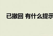 已撤回 有什么提示吗？你能看出原因吗？