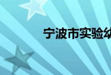 宁波市实验幼儿园的地址在哪