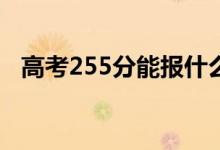 高考255分能报什么？255能分哪些院校？