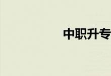 中职升专科要多少分？