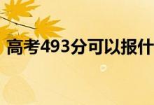 高考493分可以报什么？493能分哪些院校？