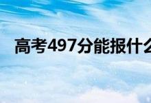 高考497分能报什么？497能分哪些院校？
