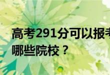 高考291分可以报考什么大学？291分可以上哪些院校？