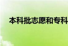 本科批志愿和专科提前批志愿哪个首选？