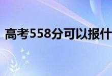 高考558分可以报什么？558能分哪些院校？