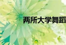两所大学舞蹈艺术生哪个好考？