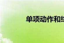 单项动作和综合评价的区别？
