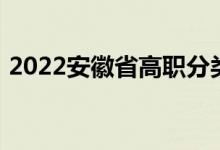2022安徽省高职分类考试录取确认时间公告