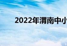 2022年渭南中小学什么时候放暑假？