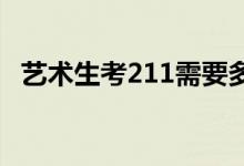 艺术生考211需要多少分才能上什么大学？