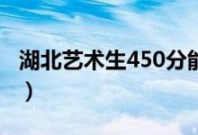 湖北艺术生450分能上一本吗（本科线是多少）