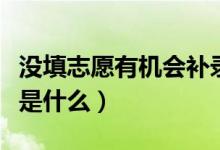 没填志愿有机会补录吗（填报高考志愿的技巧是什么）